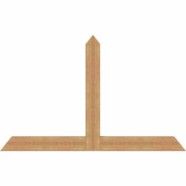 Ekena Millwork Portland Timber Gable Bracket, Western Red Cedar, 72"W x 45"H x 3 1/2"D x 5 1/2"F, 15/12 Pitch GBW072X45X0406POR00SWR - main